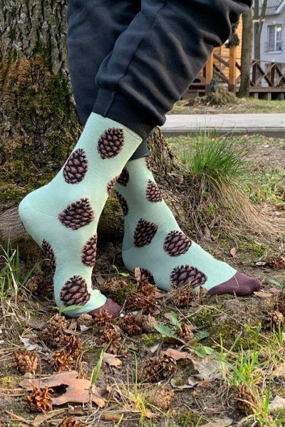 Носки Цветные ёлки